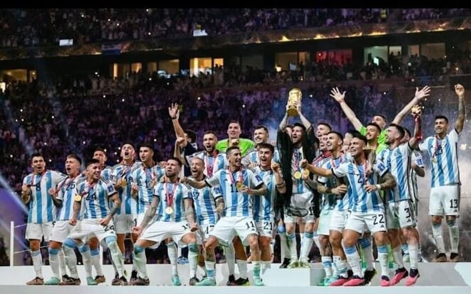 Argentina foi campeã do mundo em 2022, no Catar (Foto: Reprodução/Instagram)