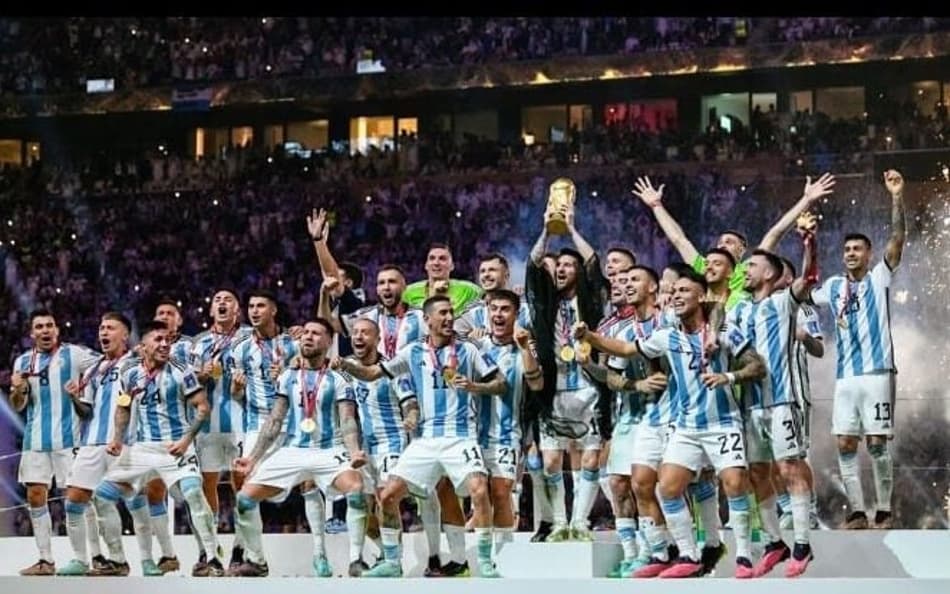 Argentina foi campeã do mundo em 2022, no Catar (Foto: Reprodução/Instagram)