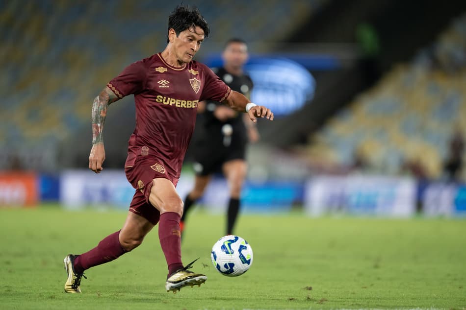 Germán Cano em campo pelo Fluminense (Foto: Jorge Rodrigues/AGIF)