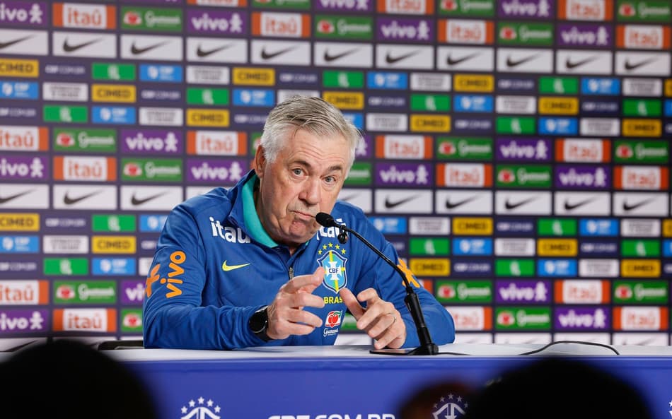 Carlo Ancelotti, técnico da Seleção Brasileira