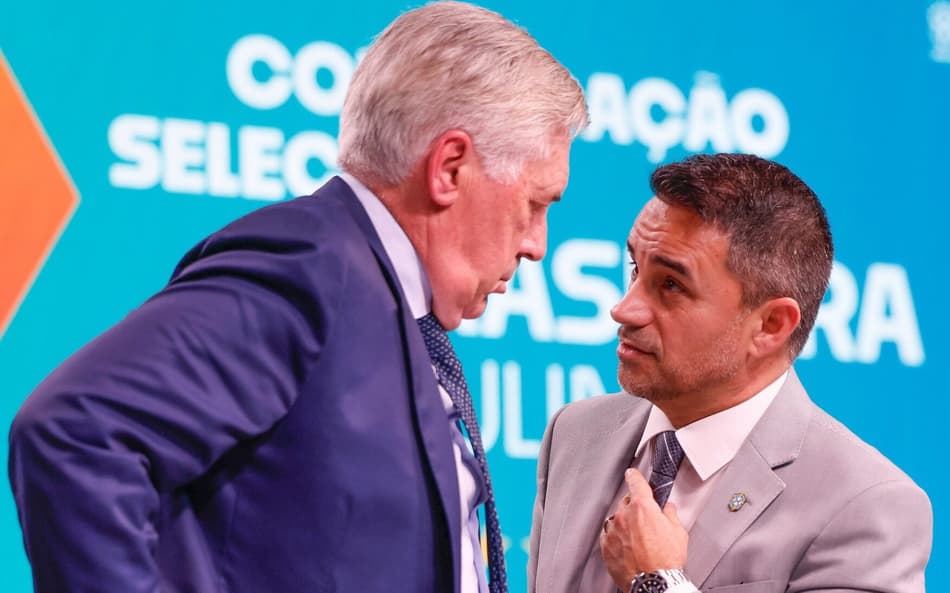 Carlo Ancelotti e Rodrigo Caetano