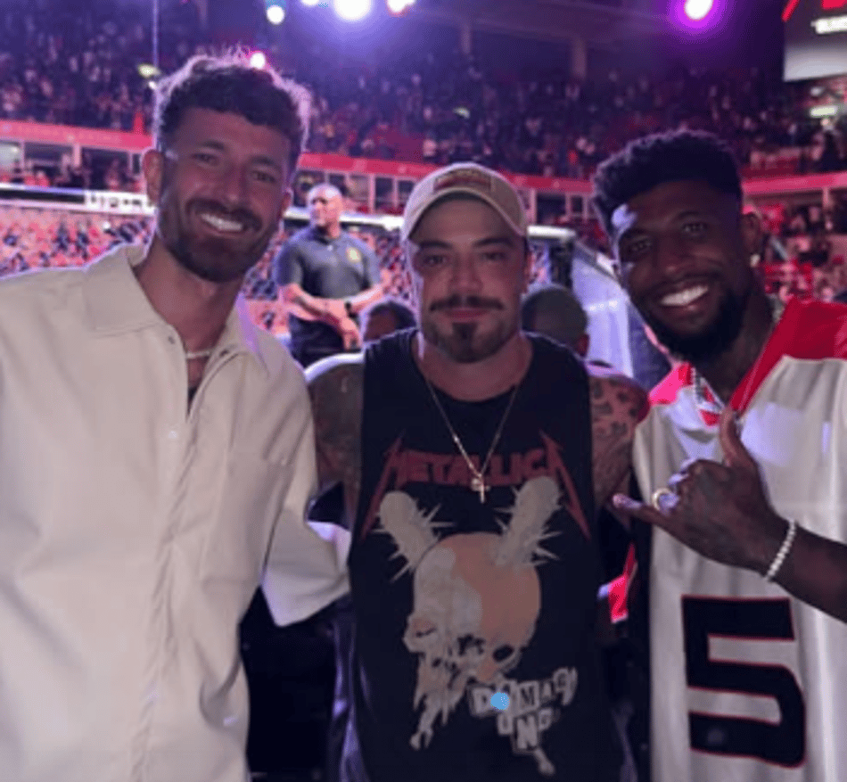 Leo Pereira, Felipe Titto e Emerson Royal no UFC Rio (Foto: Reprodução/Instagram)