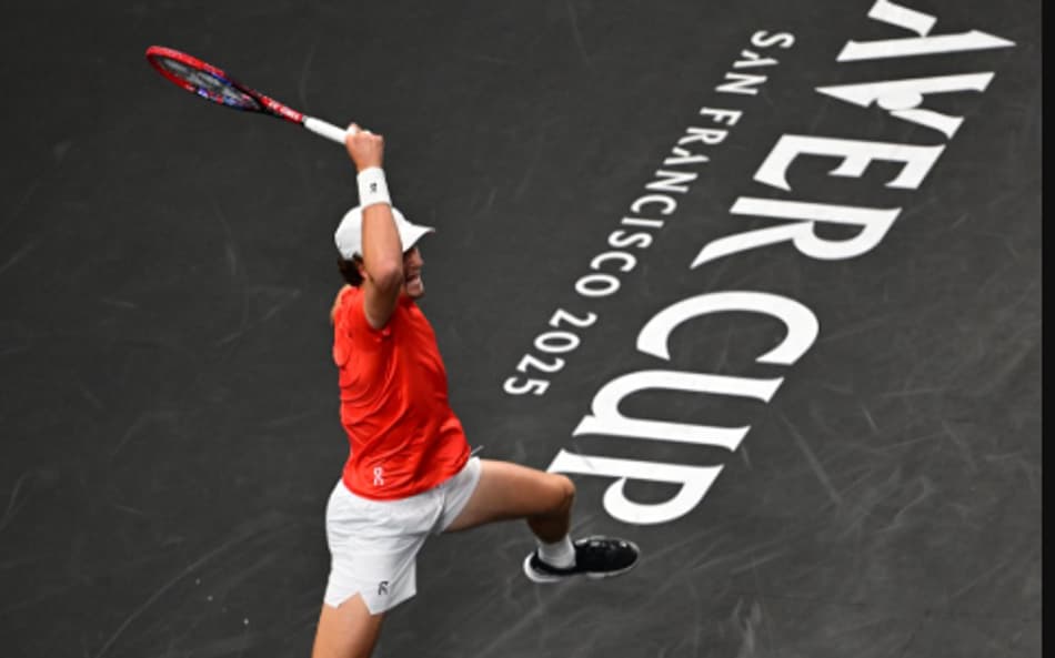 João Fonseca em ação na Laver Cup (Divulgação)
