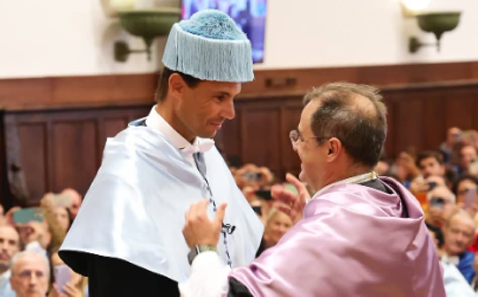 Rafael Nadal é homenageado na Universidade de Salamanca (Reprodução)