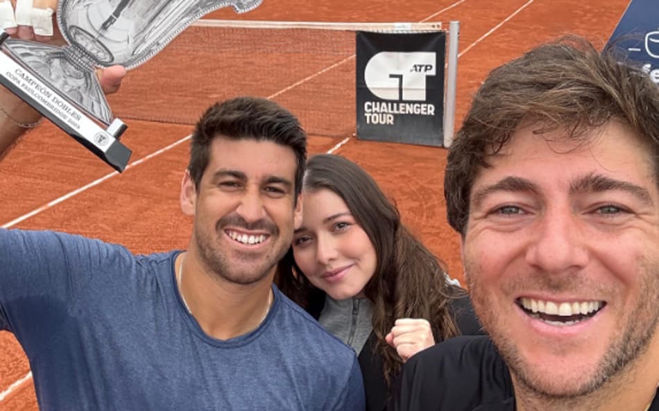 Orlando Luz (e) e Marcelo Demoliner foram campeões do Challenger de Valência, na Espanha (Divulgação)