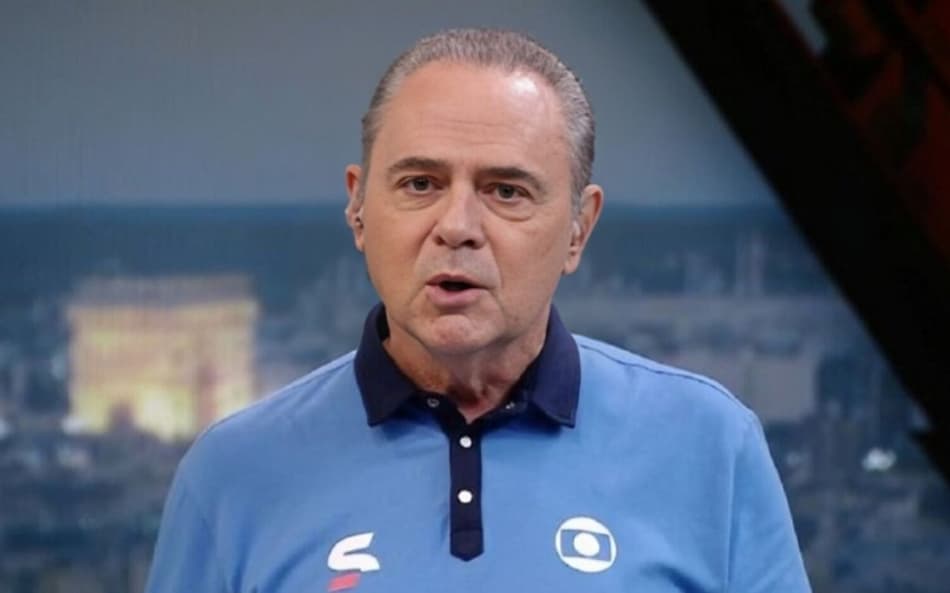 Luis Roberto narrou Brasil x Japão pela Globo (Foto: Reprodução)