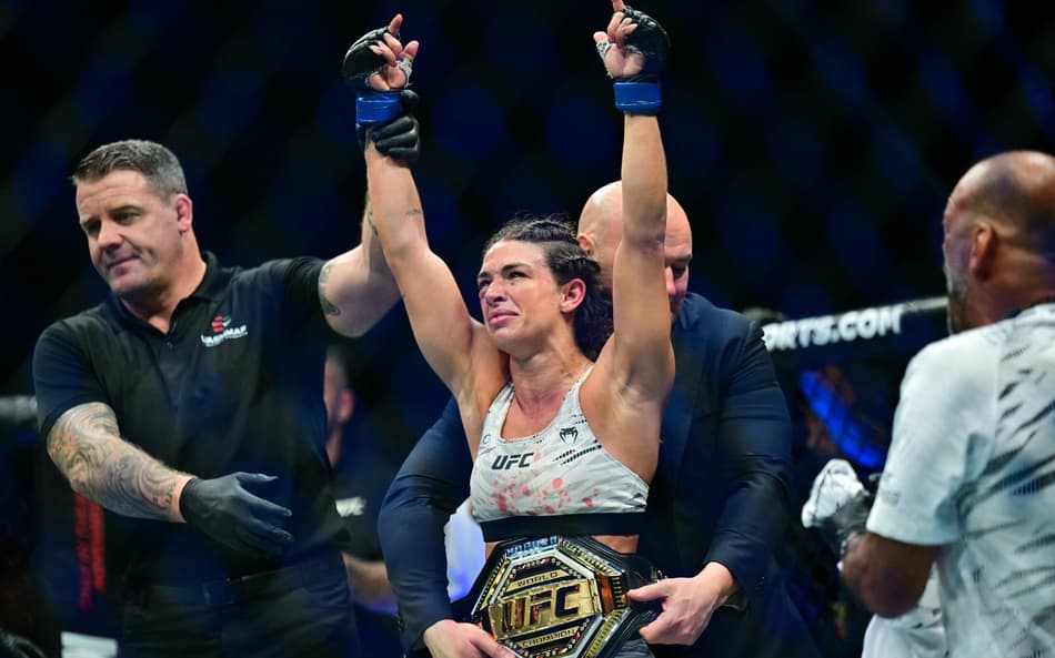 Mackenzie se consagrou campeã do peso palha do UFC (Foto: Giuseppe CACACE / AFP)