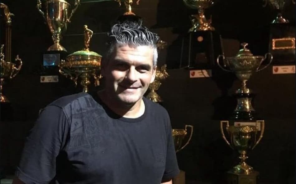 Mancuso no museu do Flamengo (Foto: Reprodução)