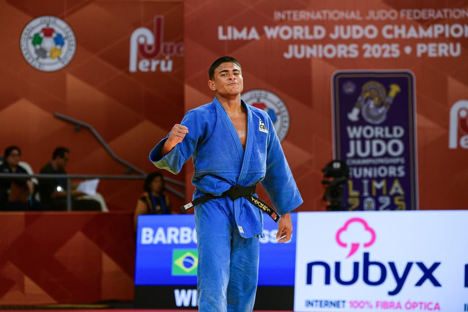 Jesse Barbosa está na final do Mundial Júnior de Judô na categoria -90kg (Foto: Anderson Neves/ CBJ)