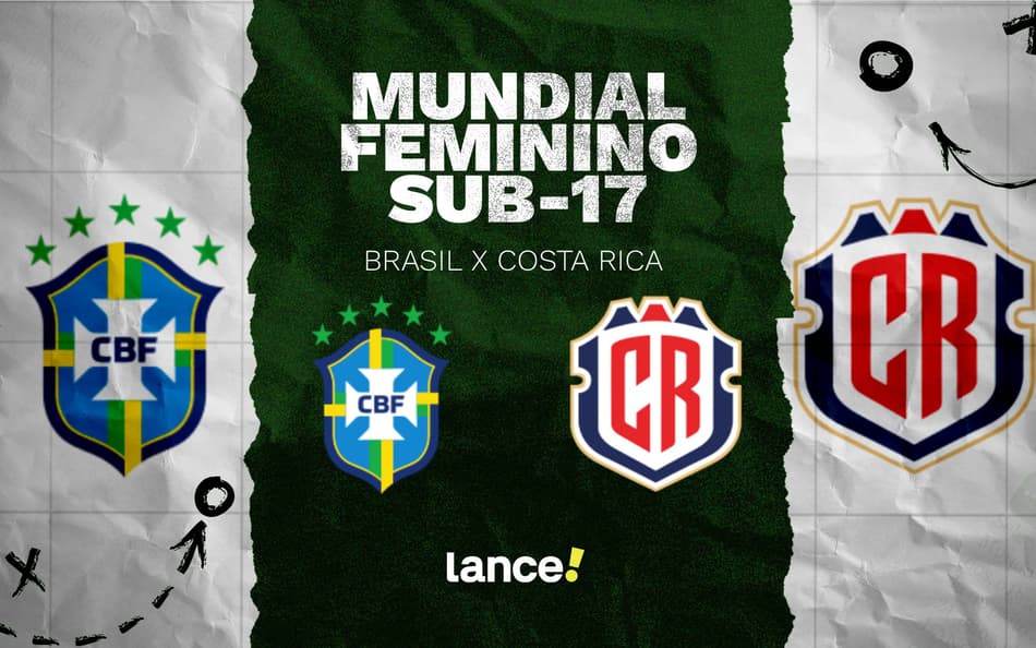 Brasil e Costa Rica duelam pelo Mundial Feminino Sub-17.