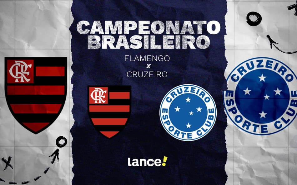 Arte Flamengo x Cruzeiro (Foto: Lance!)