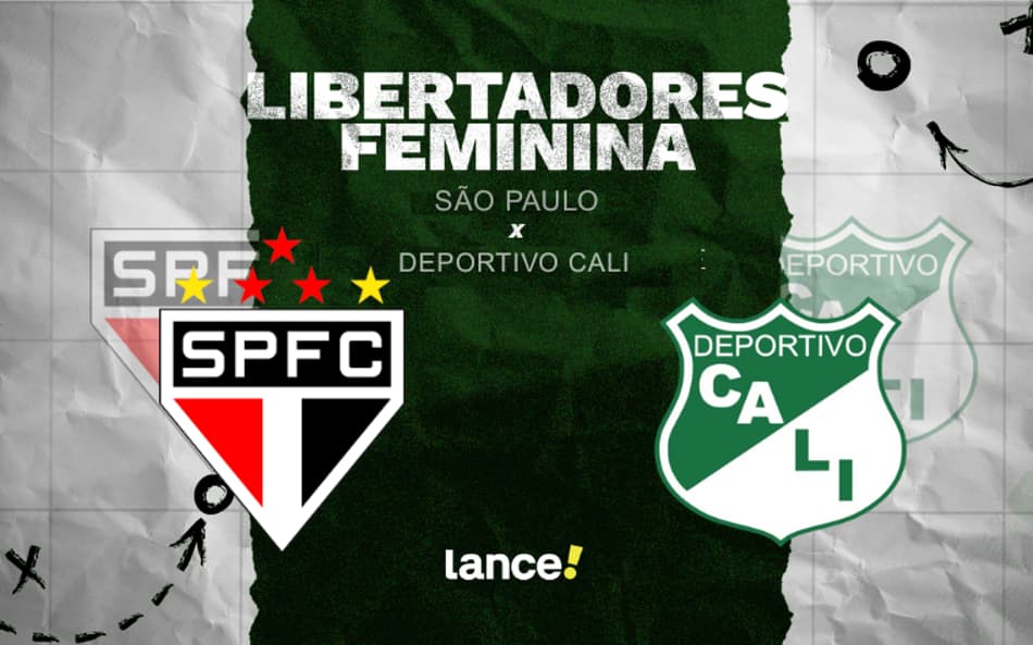 São Paulo x Deportivo Cali duelam pela Libertadores Feminina.