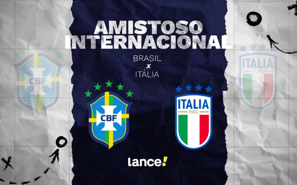 Brasil e Itália duelam em amistoso de futebol feminino.