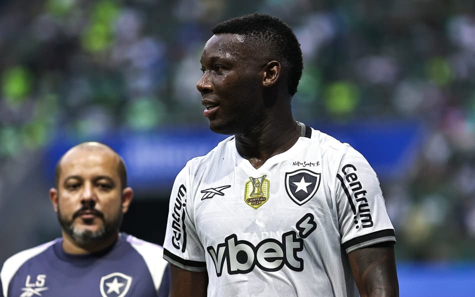 Patrick de Paula em campo pelo Botafogo contra o Palmeiras, pelo Brasileirão (Foto: Fabio Giannelli/AGIF)