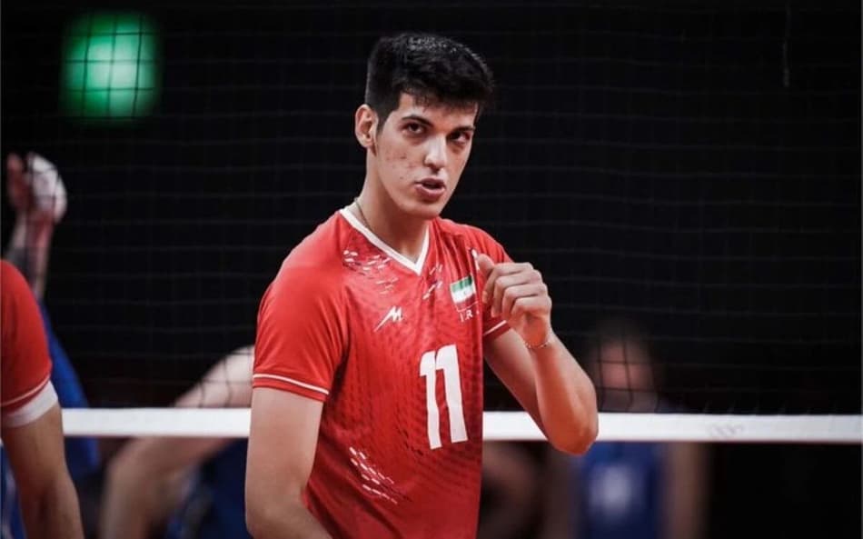 Saber Kazemi, atleta de vôlei iraniano, teve a morte cerebral confirmada (Foto: Divulgação)