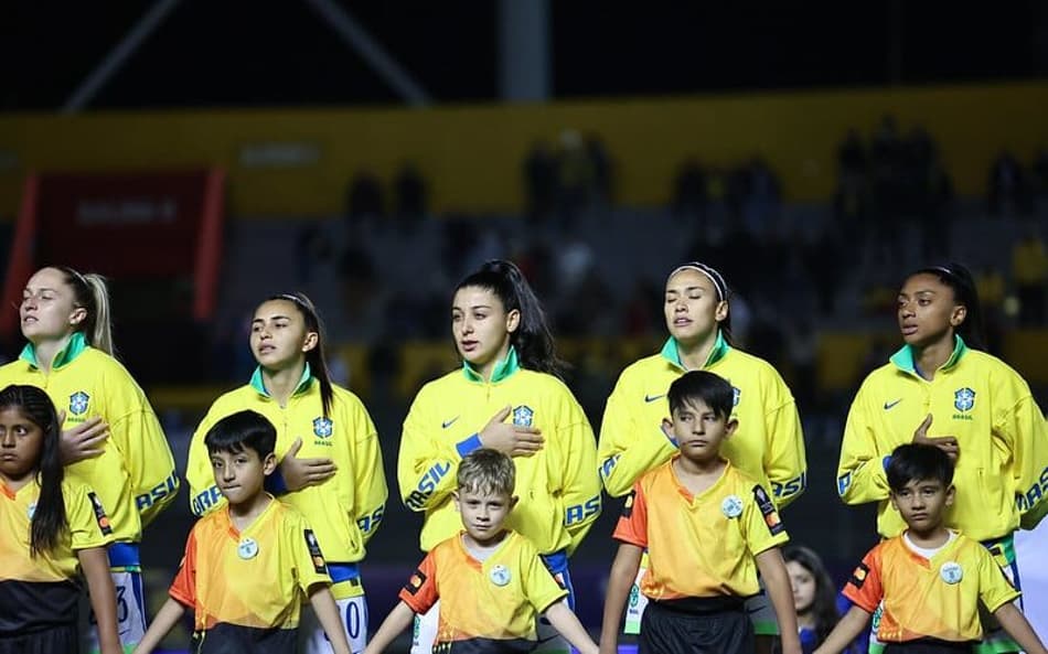 Seleção brasileira feminina em jogo da Copa América (Foto: Lívia Villas Boas / CBF)