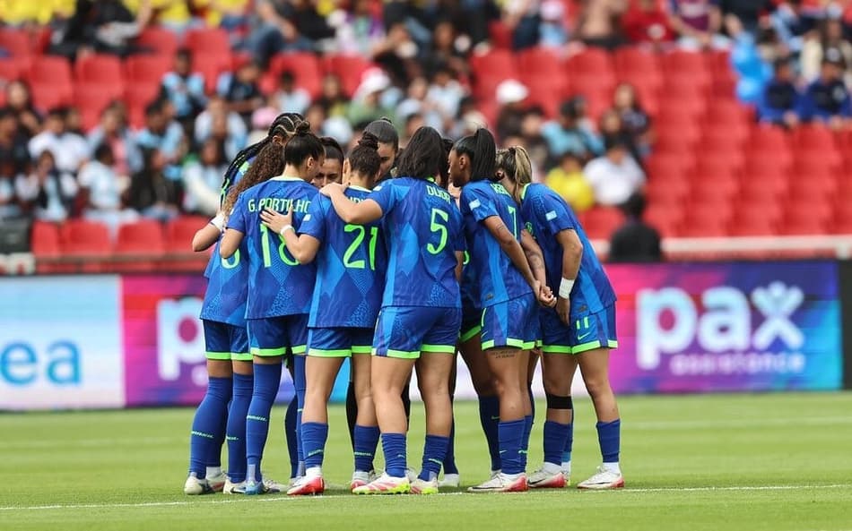 Seleção brasileira feminina na decisão da Copa América (Foto; Lívia Villas Boas / CBF)