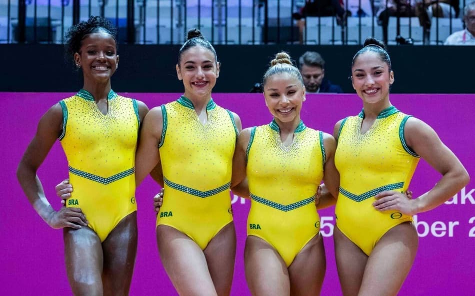 Atletas que representarão o Brasil no Mundial de Ginástica Artística (Foto: Divulgação / CBG)