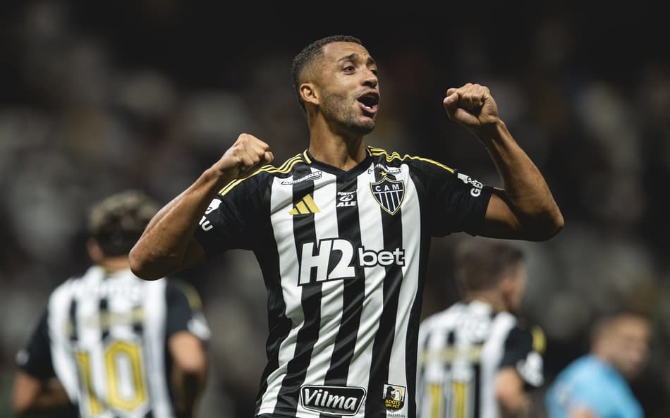 Vitor Hugo comemora gol contra Sport (Foto: Pedro Souza / Atlético)