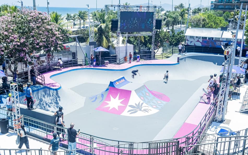 Pista de Skate Park no STU Pro Rio 2025 (Foto: Alexandre Maia/MyPhoto Press/Gazeta Press)