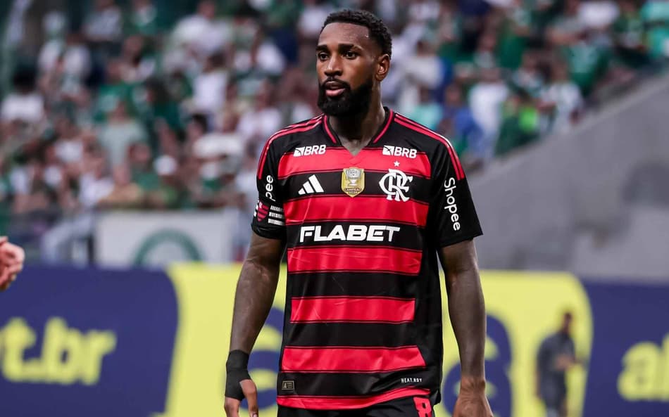 Gerson em Palmeiras x Flamengo pelo Brasileirão (Foto: (Foto: Caio De Sousa/Pera Photo Press/Gazeta Press)