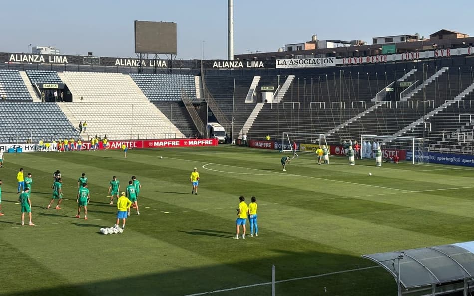 Treino do Palmeiras em Lima