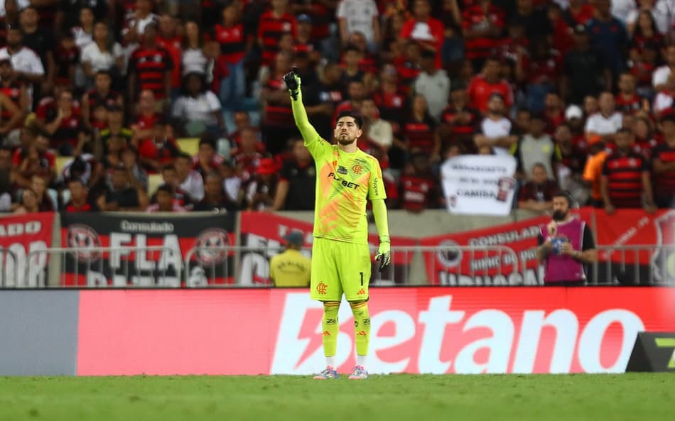 Rossi na vitória do Flamengo sobre o Bahia (Foto: Gilvan de Souza/Flamengo)