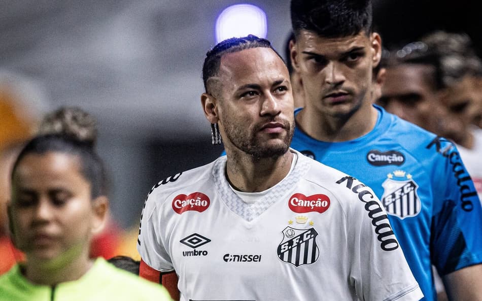 Santos de Neymar ficou no empate com o Sport (Foto: Raul Baretta/ Santos FC)
