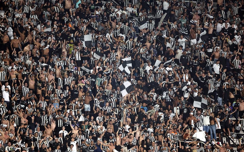 Torcida do Botafogo no Nilton Santos (Foto: Vítor Silva/Botafogo)