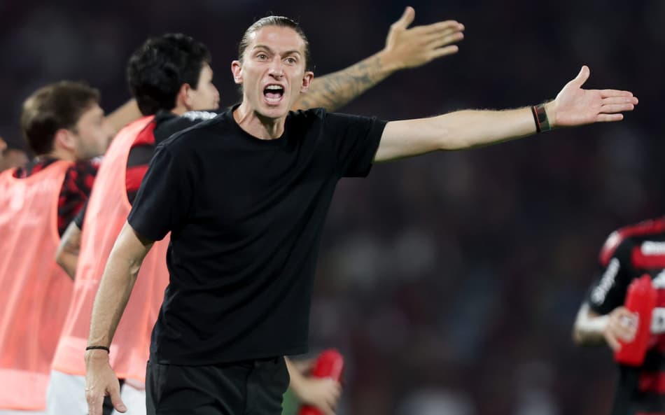 Filipe Luís durante o Flamengo x Vasco (Foto: Gilvan de Souza/Flamengo)