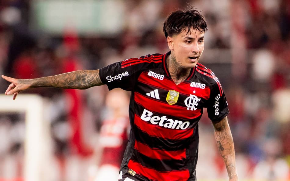 Pulgar durante Flamengo x Botafogo no Estádio Nilton Santos (Foto: Adriano Fontes/Flamengo)