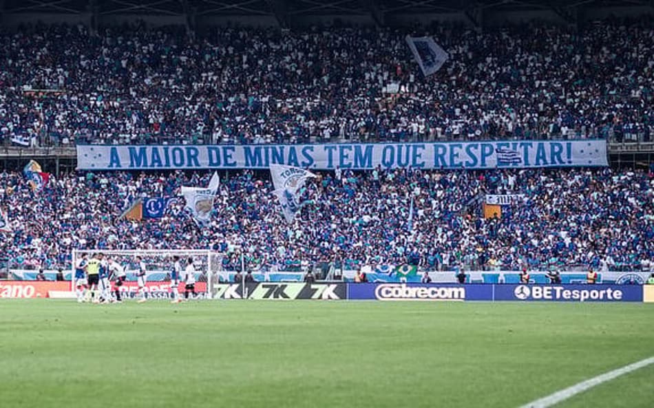 Torcida do Cruzeiro no Mineirão (Foto: Gustavo Aleixo/Cruzeiro)