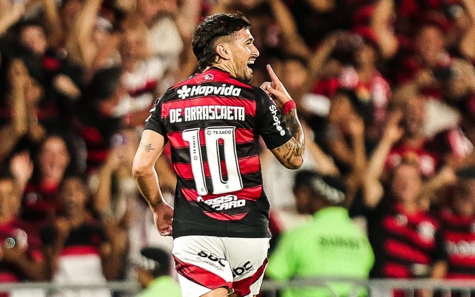 Arrascaeta comemora gol do Flamengo contra o Sport (Foto: Gilvan de Souza/Flamengo)