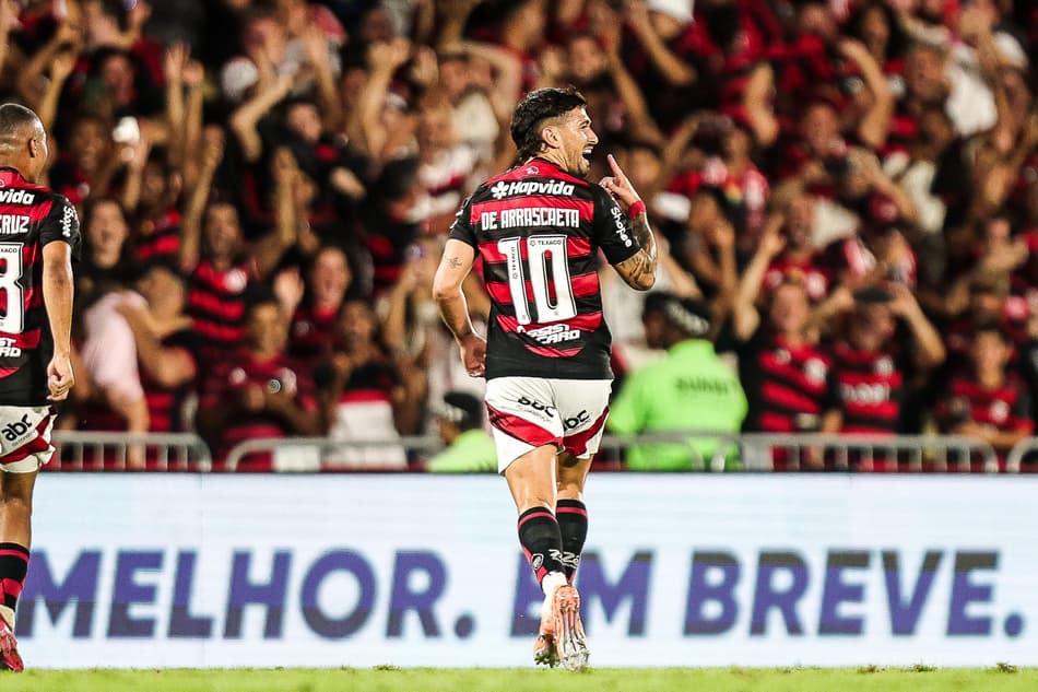 Arrascaeta comemora gol do Flamengo contra o Sport (Foto: Gilvan de Souza/Flamengo)