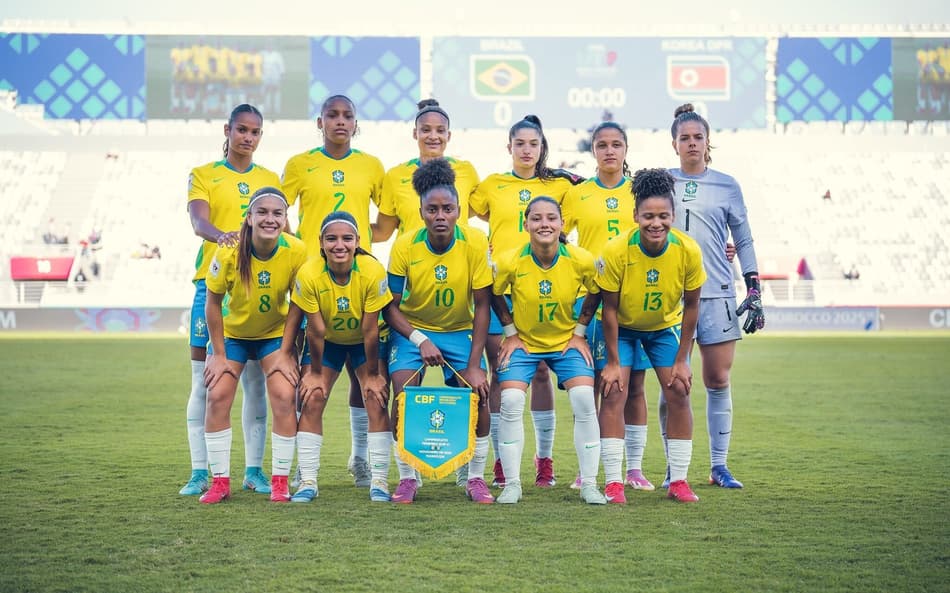 Seleção Brasileira sub-17 na disputa do Mundial Feminino sub-17. (Foto: Fabio Souza / CBF)