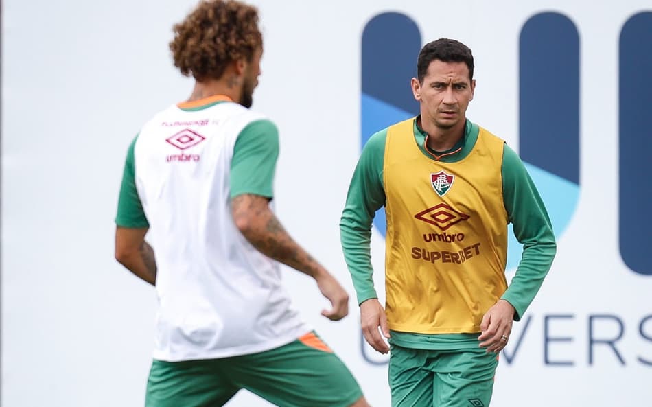 Ganso retorna aos treinos pelo Fluminense (Foto: Lucas Merçon/ Fluminense FC)