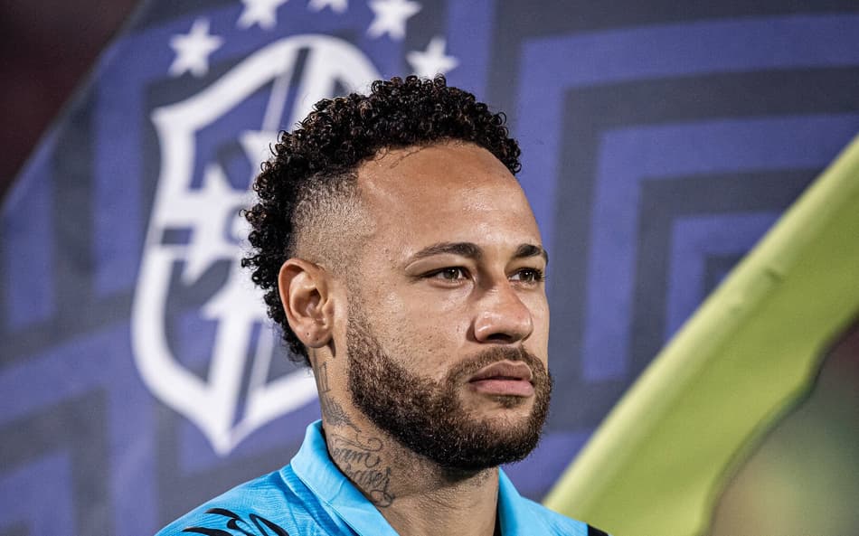 Neymar antes da bola rolar para Flamengo x Santos (Foto: Raul Baretta/ Santos FC.)