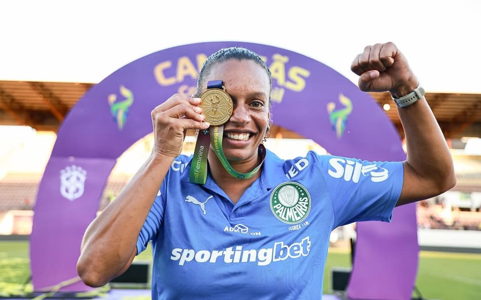 Rosana Augusto é campeã da Copa do Brasil Feminina pelo Palmeiras. (Foto: Rebeca Reis/Staff Images Woman/CBF)