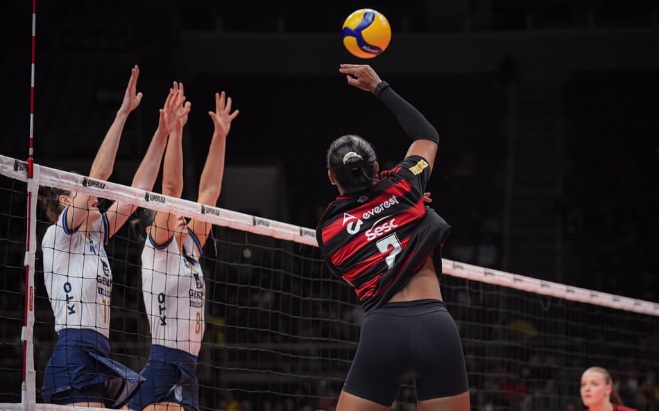 Flamengo x Minas na Superliga Feminina 25/26 (Foto: Paula Reis/ Flamengo)
