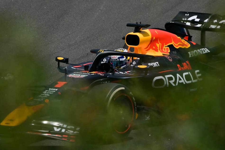 Max Verstappen no primeiro treino livre do GP de Interlagos (Foto: Nelson ALMEIDA / AFP)