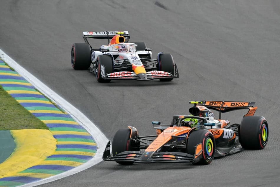 Lando Norris é pole no GP do Brasil (Foto: Nelson Almeida/ AFP)