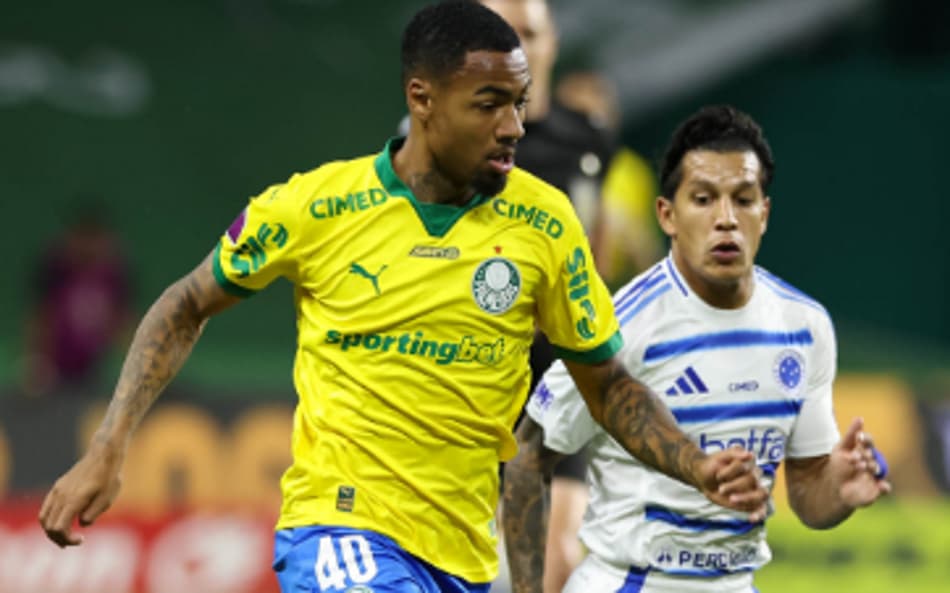 Allan, do Palmeiras, em ação pelo Brasileirão (Foto: Cesar Greco/Palmeiras/by Canon)