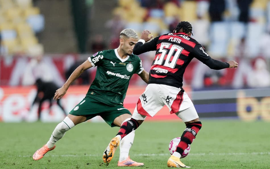 Andreas Pereira, do Palmeiras, no Maracanã (Foto: Gilvan de Souza/Flamengo)