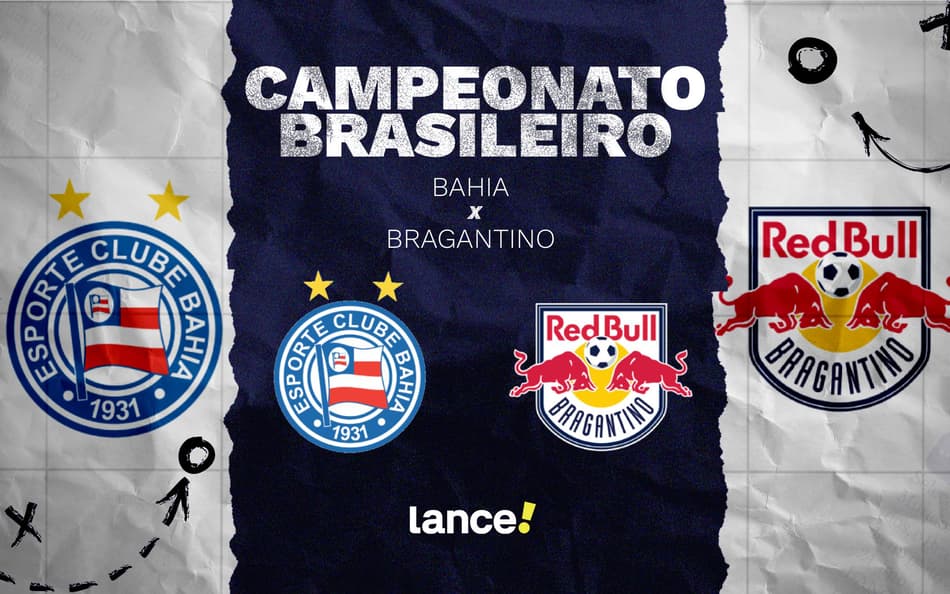 Bahia e Bragantino se enfrentam neste domingo (Foto: arte / Lance!)