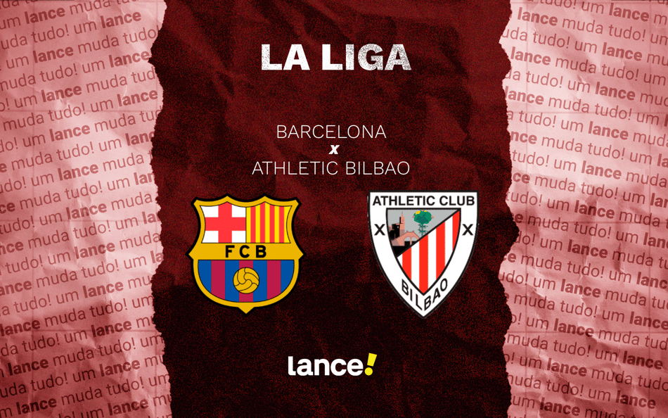 Barcelona x Athletic Bilbao pela 13ª rodada de La Liga (Arte: Lance!)