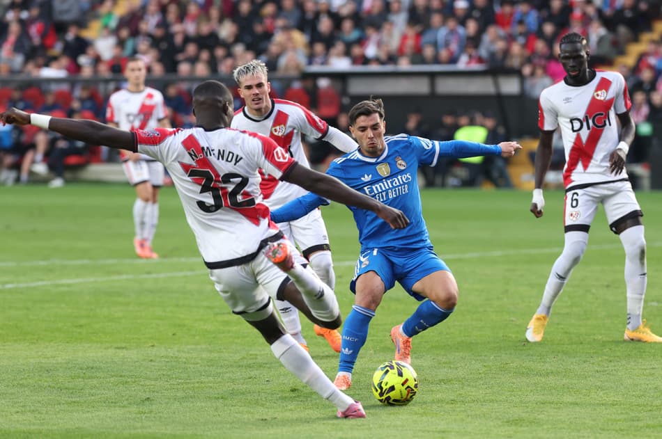 Brahim no duelo entre Real Madrid e Rayo Vallecano