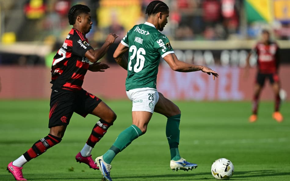 Bruno Henrique em Palmeiras x Flamengo