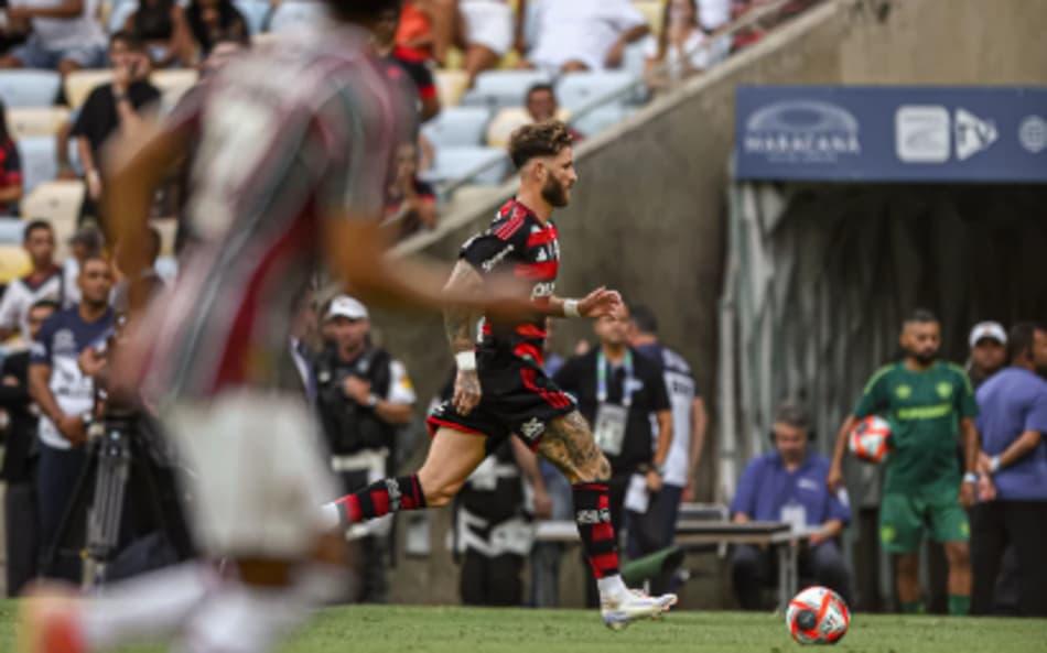 Léo Pereira durante a partida do Flamengo com o Fluminense (Foto: Paula Reis/Flamengo)