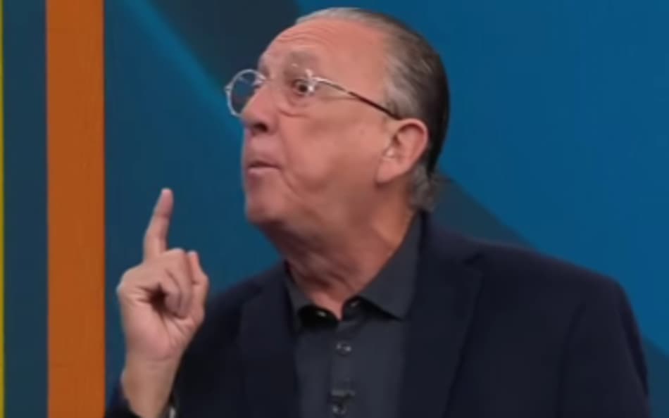 Galvão Bueno se chocou com fala de Bodão sobre jogador do Flamengo (Foto: Reprodução Band)
