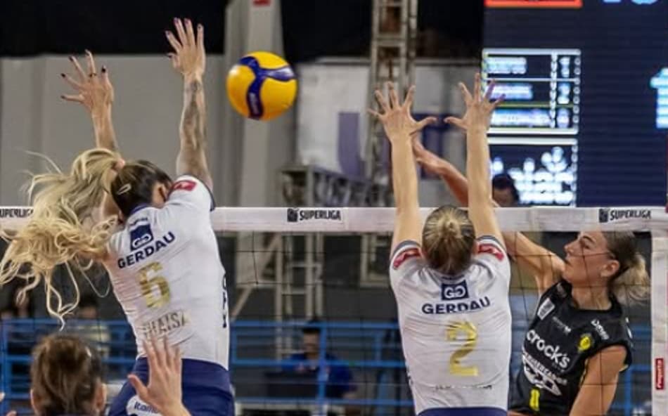 Minas venceu o Praia Clube por 3 sets a 0 na Superliga feminina de Vôlei (Foto: Bruno Cunha / Praia Clube)